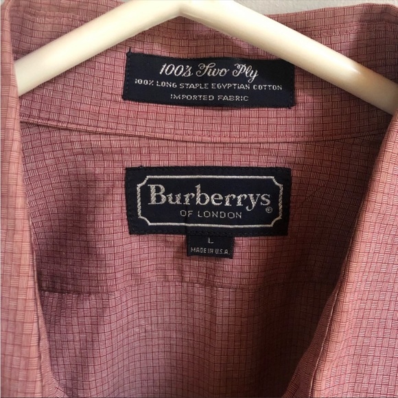 Burberry L long sleeve button down shirt . Pleeya status - Picture 2 of 2